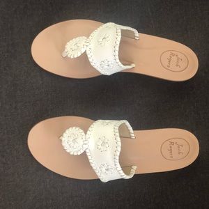 Jack Rogers Nantucket Sandals - White NWOT